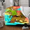 1Pc Scoobydoo Mystery Machine Blanket For Couch Bed Plush Cozy Fuzzy Blanket Super Soft Warm Blankets For Fall And Winter 0918155