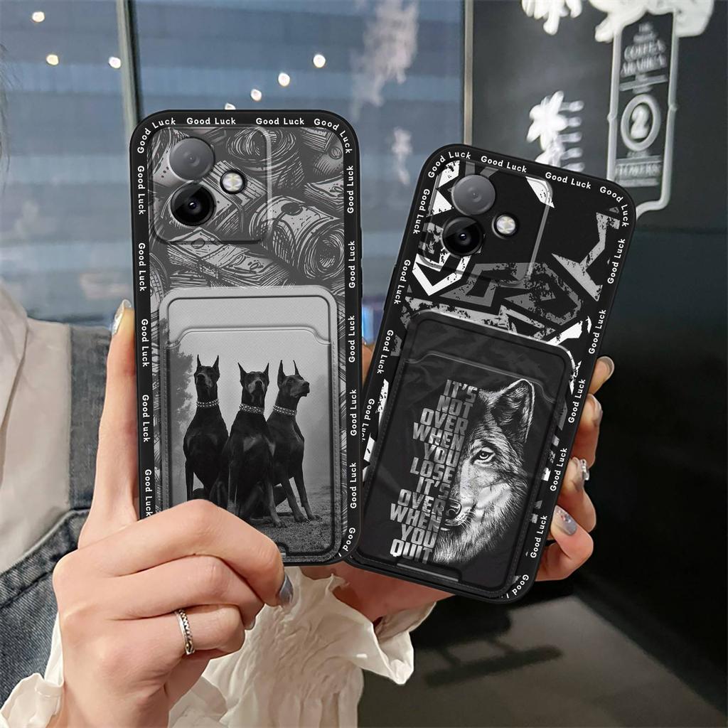 TPU Card sleeve Phone Case For Honor X60GT Graffiti Anti-dust Back Cover Fashion Design Cartoon protective Cute Durable