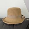 Fisherman's Hat Lady Spring and Autumn Travel British Top Hat Fashion Casual Versatile Knitted Basin Hat Shows Small Face