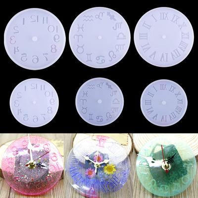 Silikon kalıp saat takı için 10/15cm küçük ve büyük boy saat reçine silikon kalıp el yapımı aracı DIY epoksi reçine kalıpları