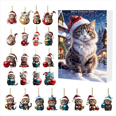 Christmas Hanging Ornament Ornament Advent Calendar 24 Days Christmas Countdown Calendar