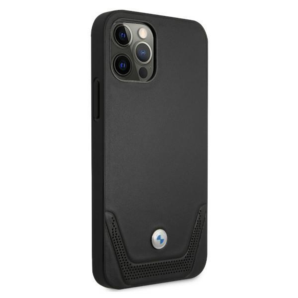 Etui Bmw Bmhcp12Mrswpk Iphone 12/12 Pro6,1 Czarny/Black Hardcase Leather Perforate