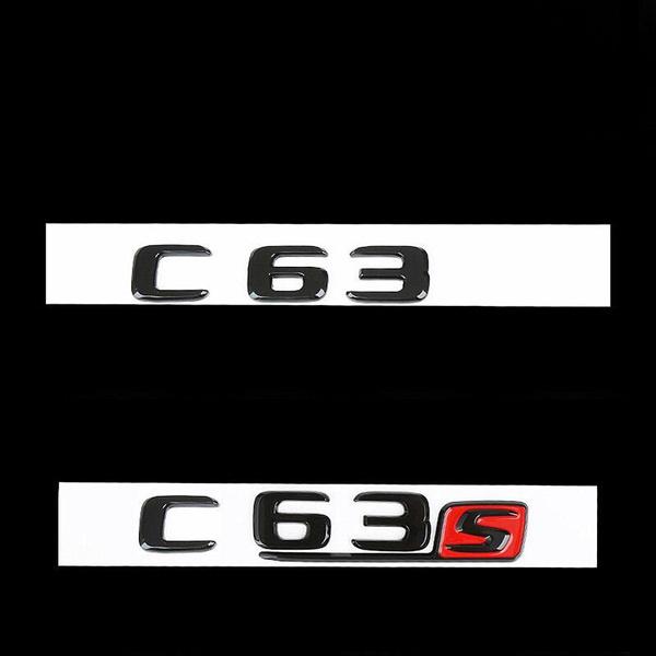 Auto Heckklappe Namensschild Aufkleber Für C-Klasse W204 W205 C63 C63S Buchstaben Logo Auto Dekoration Zubehör