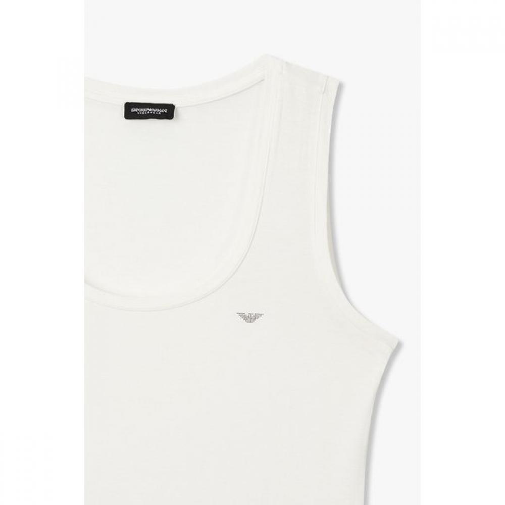 Emporio Armani Women S Scoop Neck Tank Top buSineSS Eagle Logo 0825313503