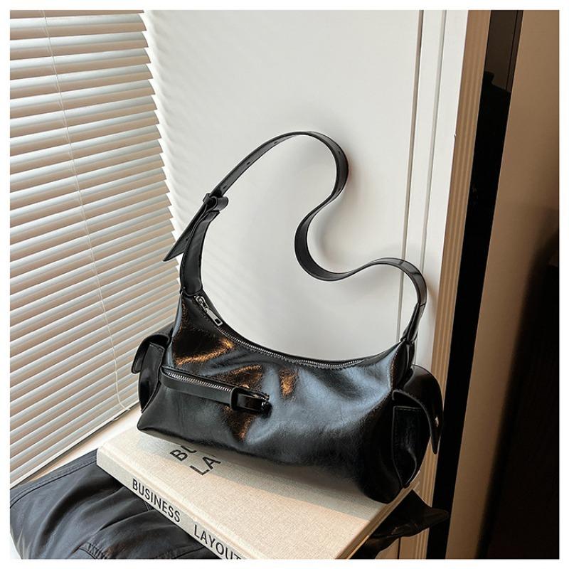 

Нишевый дизайн сумка под мышкой новая женская сумка модная универсальная двойной карман большая вместимость сумка на плечо чёрный