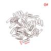 50Pcs High Tensile Stainless Steel Fishing Lure Snap Swivels Interlock Pins for Ice Fishing Outdoor Angling Gear