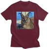 Custom Mens Big Floppa Funny Meme T Shirts ShortSleeve Cotton Tshirt Tshirt Leisure Caracal Cat Tees Clothes