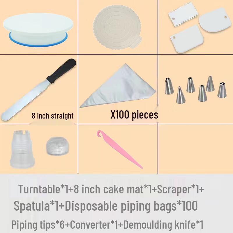Zhaoran Cake Decorating Turntable Set