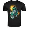 Astronaut Riding Rocket T-Shirt - Space Adventure Cartoon