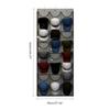 Closet Storage 24 Pockets Hat Rack Grey 3 Hooks Hat Organizer Space Saving Multi Functional Cap Rack Bedroom