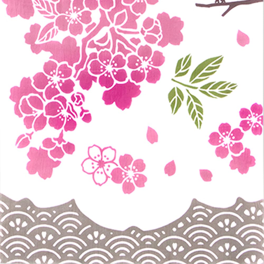 JIKAN STYLE Tenugui Hand Made in Souvenir for Traditional Cherry Sakuragawa Castle Cherry Cherry 35 x Ships via 50305 50306 Cherry Towels, Stylish,