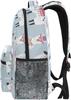 Colorful Alpaca Cactus Backpack, Cartoon Alpacas & Cacti Design, Durable Daily Bag, Perfect for Youth