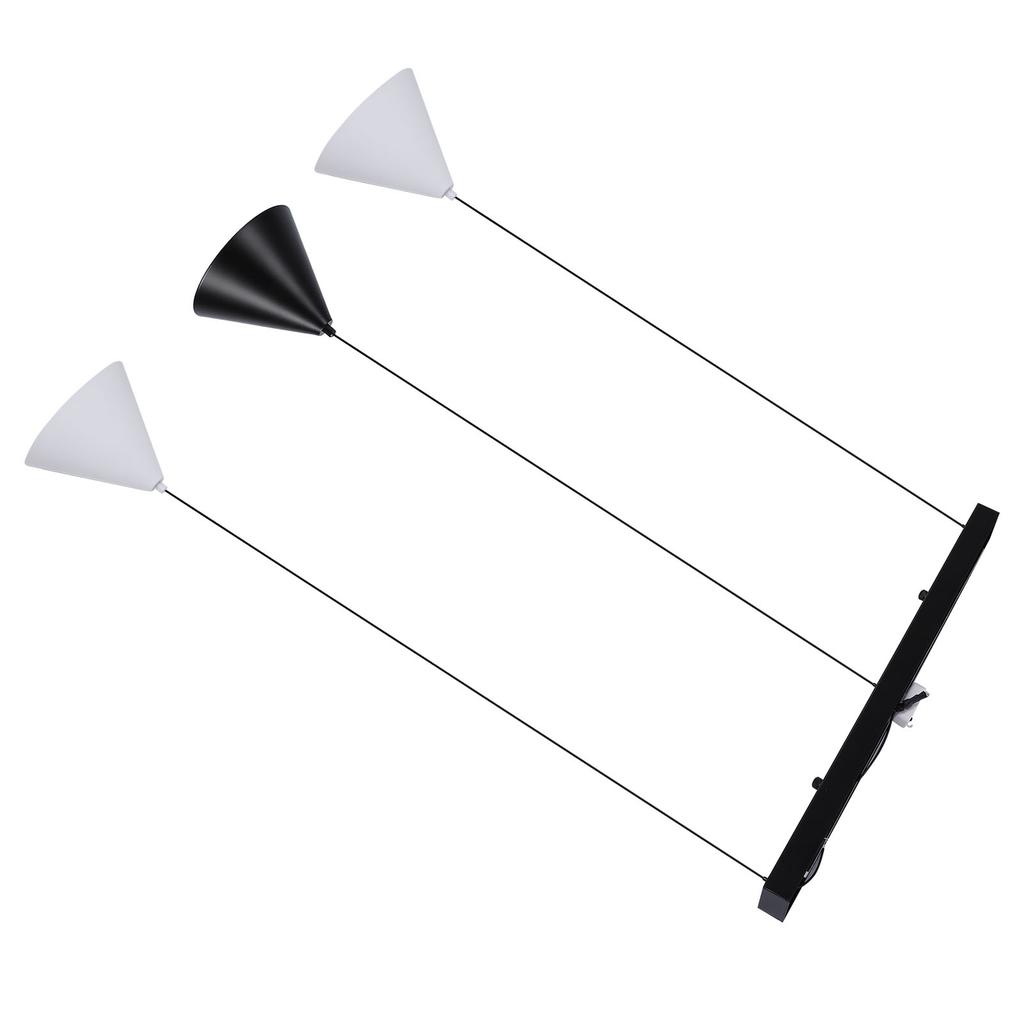 3 Light Pendant Lamp Innovative Nordic Style Iron 3 Colors Temperature Hanging Pendant Lighting for