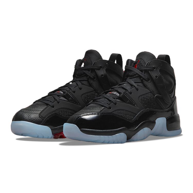 Air Jordan Jumpman Two Trey GS Černé Univerzitní červené Dětské tenisky Bílé DQ8431-003