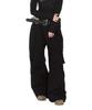 AAKAM Knee Pin-Tuck Double Pocket Cargo Pants (Black)