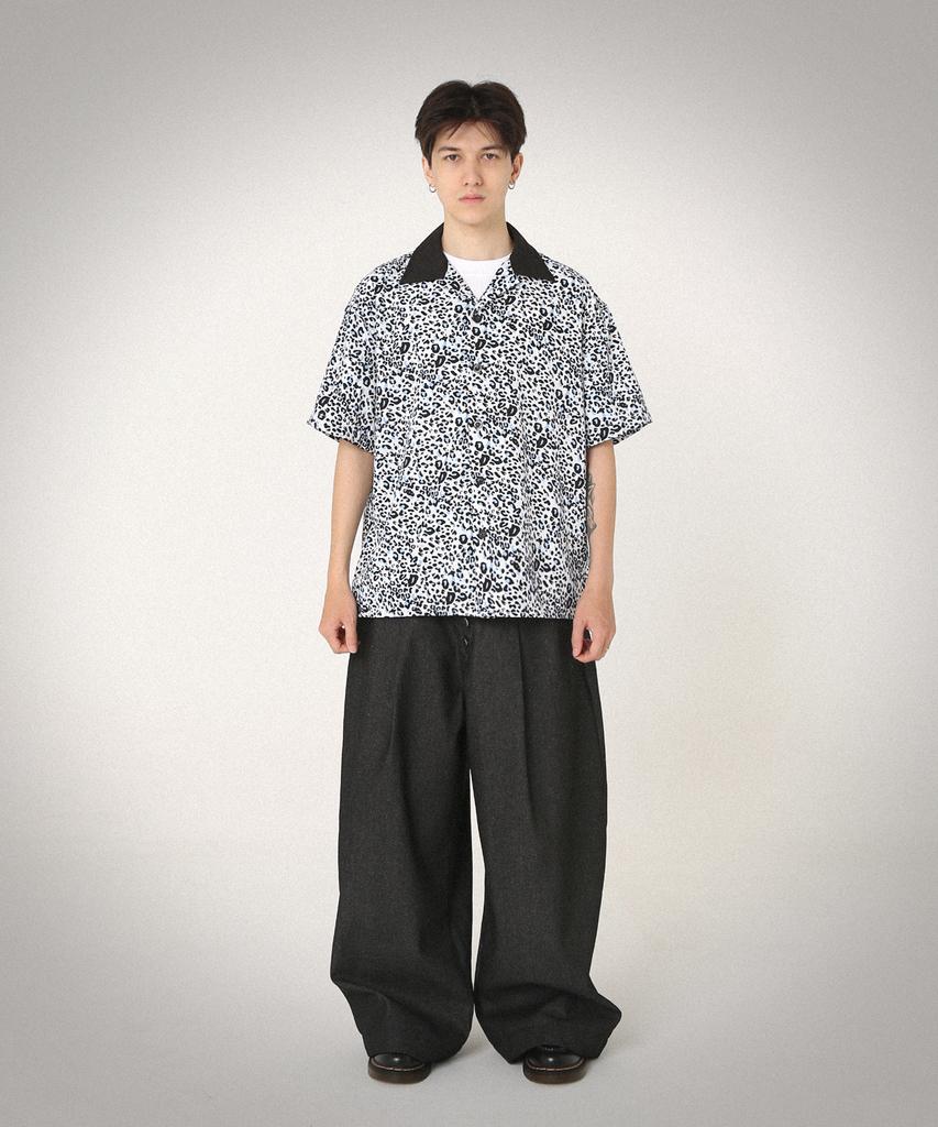 ROCKPSYCHO Leopard Bowling Short Sleeve Shirt