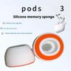 Memory Foam Soft Silicone Ear Tip for Bluetooth-compatible Earphones Protective Earbuds Cover Noise Reduction Hole