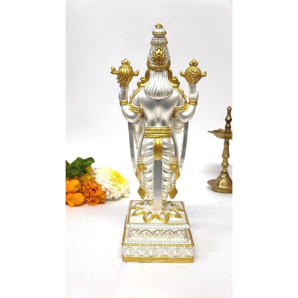 Lord Tirupati Balaji Idol with Garuda Murti for Mandir Pooja Room Lord Vishnu Shree Venkateswara Swamy Statue God Balaji Home Decor