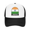 Mesh Sun Hats India Flag Emblem Vintage Summer Trucker Hat For Unisex-Teens Y2k Funny Hot Sale Hunting Camping Baseball Cap