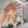 Cartoon little dinosaur plush schoolbag hanger doll figurine keychain pendant ornament doll plush toy small gift