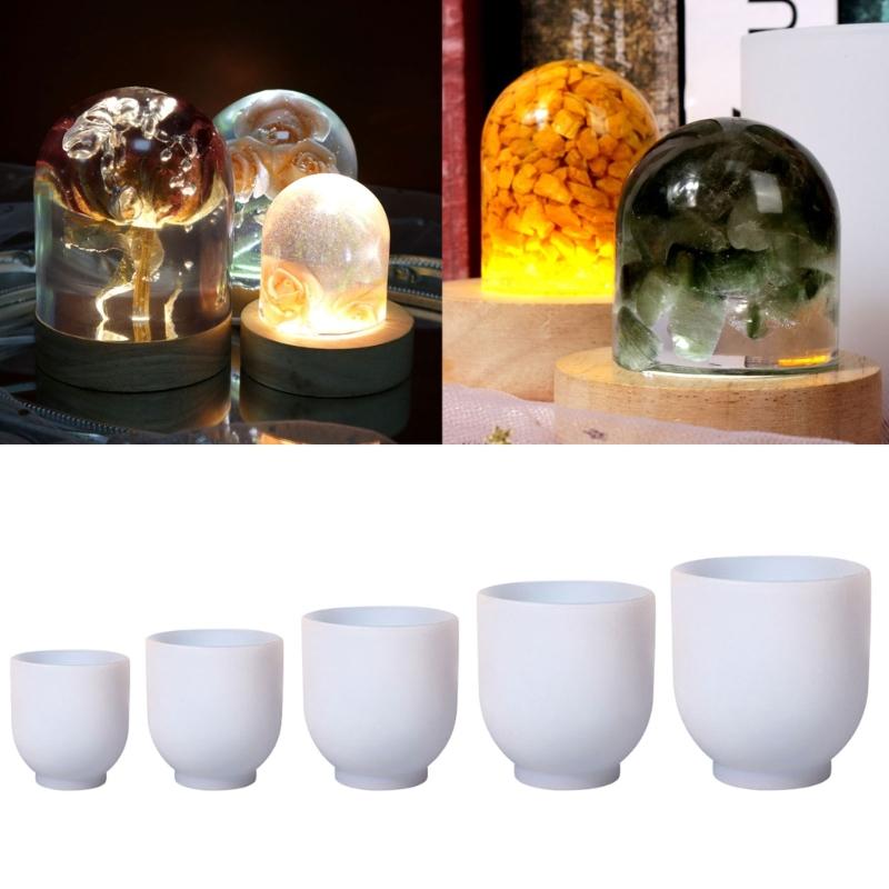 Semi-cylindrical Silicone Mold Epoxy Casting Mold 3d Seamless Mold for Flower Preservation Craft Art Making Home Decor