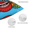 Happy Kawaii Tiki Mask Cute Tropical Cartoon Pillow Case Soft Pillow Cover Cute Funny Cushion Cover For Couch Bed Living Room