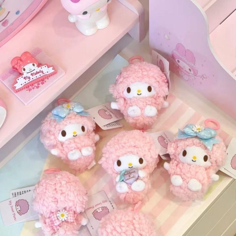 NEW Cute My Sweet Piano Soft Stuffed Plush Doll Lovely Anime Pink Bowknot My Sweet Piano Lamb Backpack Pendant Soft Toy Gift