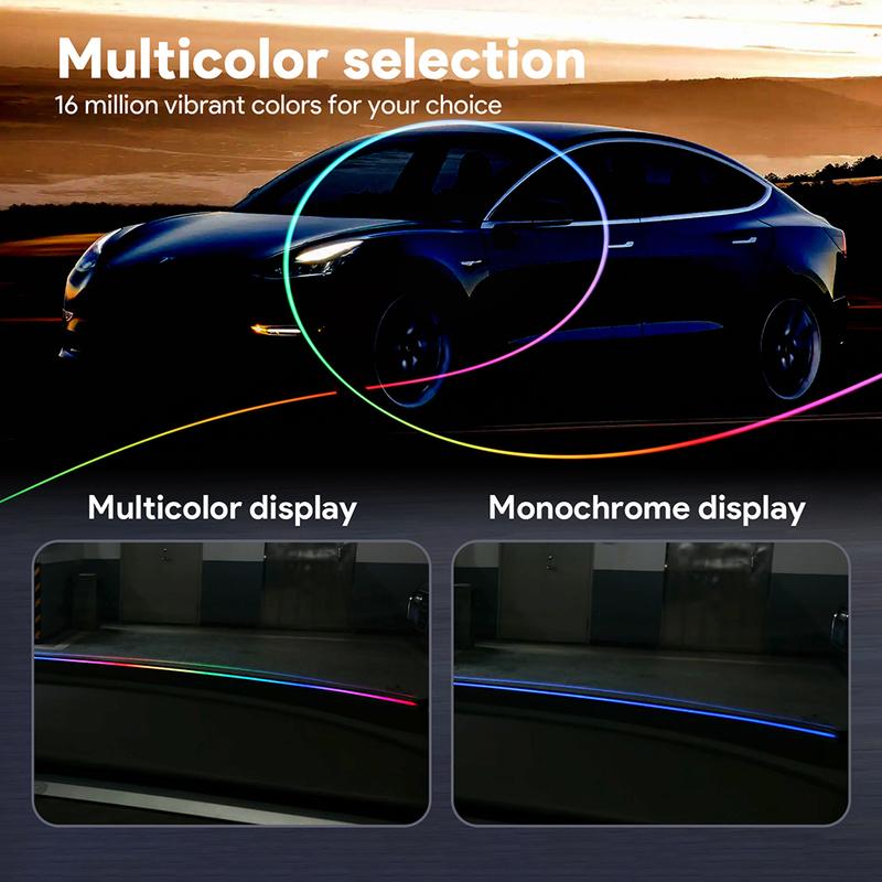 Front Windshield 136cm Control Remote Symphony Lamp for Tesla Model 3 Highland 2024 Model Y Juniper 2025-UP Car LED Ambient RGB