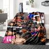 Yamal Fußballstars bedruckte Flanell-atmungsaktive und warme Decke, ein stilvolles Geschenk für Zuhause, geeignet für Zuhause, Büro und als Tagesdecke. 090111