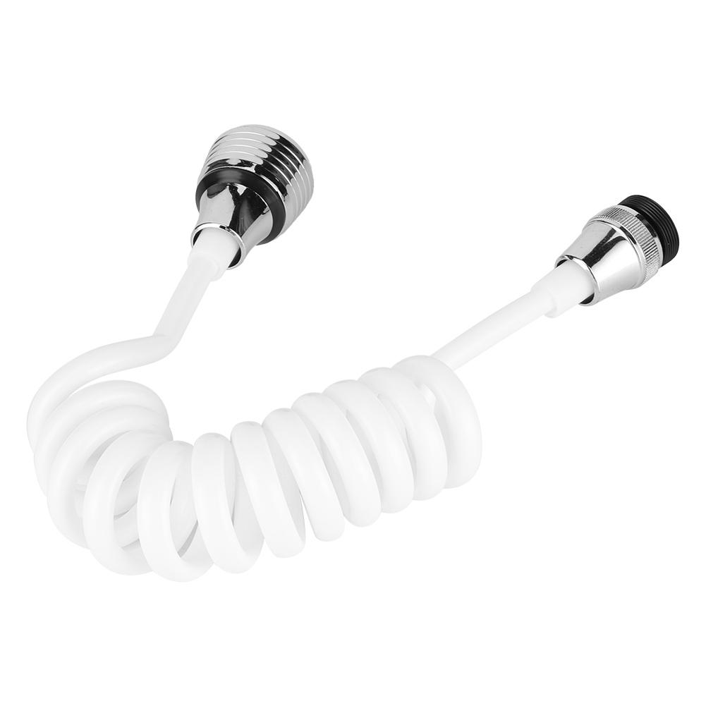 Household Kitchen Faucet Lengthened Extender Long Hose Portable Retractable Foaming Water TapWhite