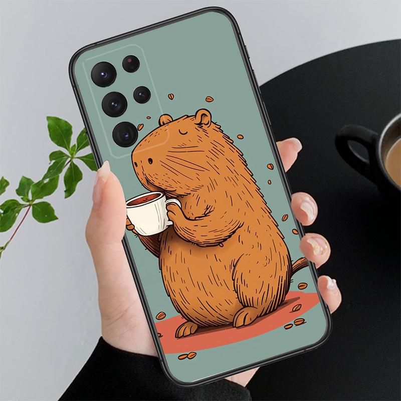 

Cartoon Cute capybara Phone Case For Samsung A55 A16 A56 A36 A35 A15 A53 A54 A33 A34 A25 A05S A52 A52S A14 A24 A26 A71 A56 A36 5G