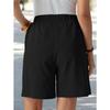 DAFIFY Women's Fashion Casual Solid Color Print High Waist Sport Shorts
