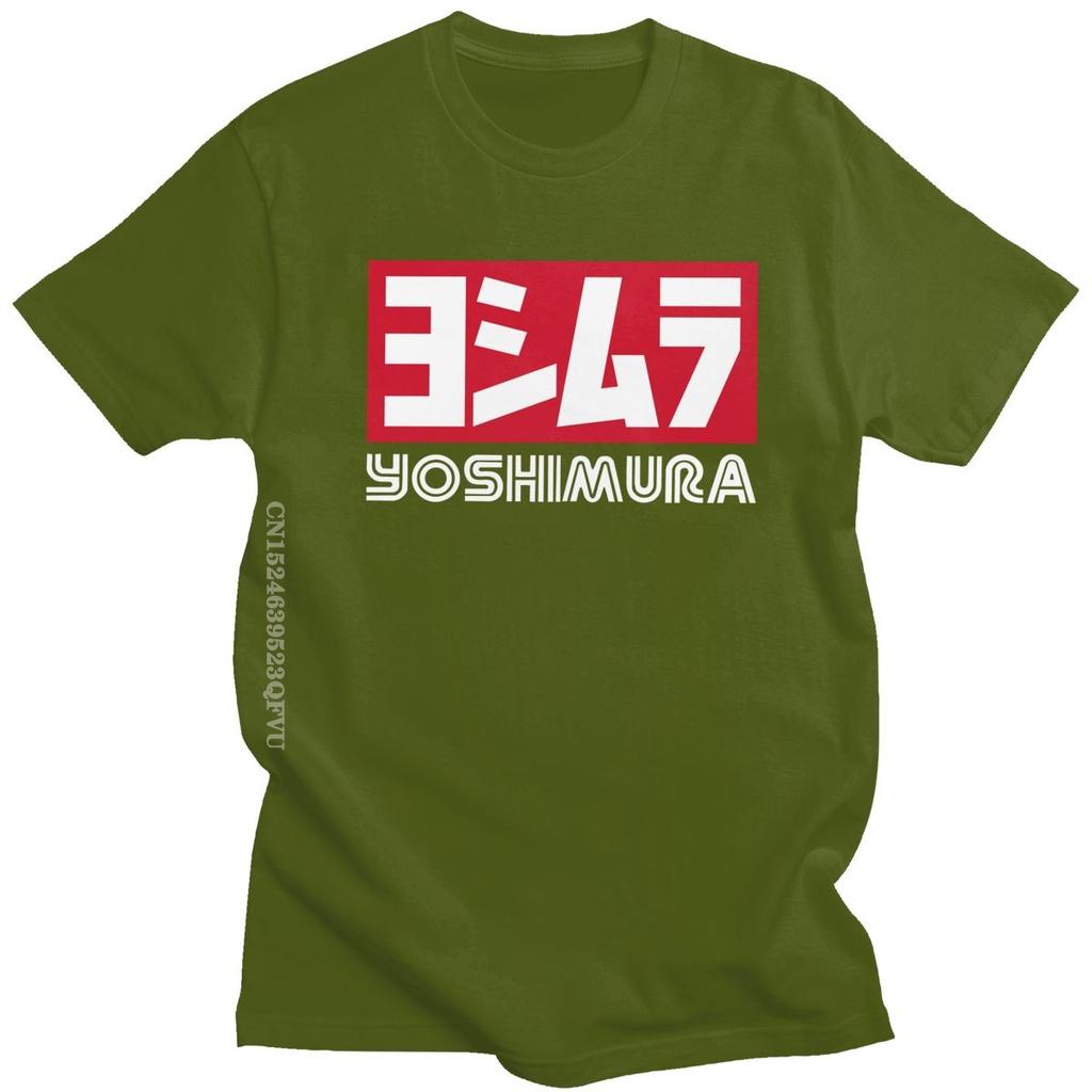 Classic Japan Yoshimura Tshirts Men Women Mend Cotton Fashion Tshirt Kawaii Letter T Shirt Printed Tee Tops Clothing Harajuku