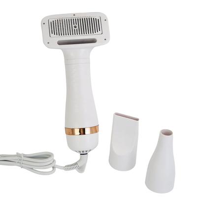 3 In 1 Dog Hair Dryer Brush with Release Button 300W Overheat Protection Adjustable Temp Portable Pet Grooming Hair