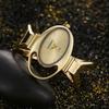 Luxury Fashion Watch For Women Steel Band Light Bracelet Version Creative Oval shaped watch Student Quartz Wristwatches Clock Gift