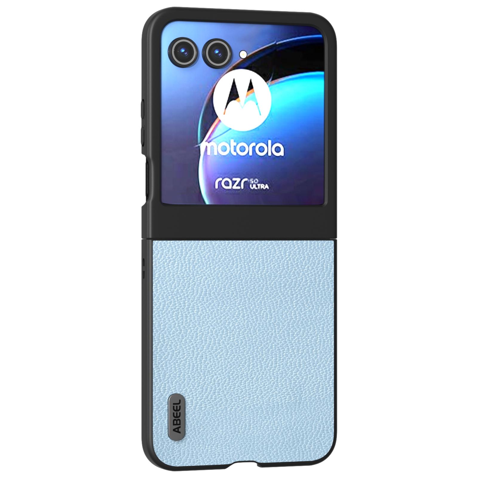 

For Motorola Razr 60/Razr 50 5G Case Litchi Texture Non-Slip Phone Cover Baby Blue