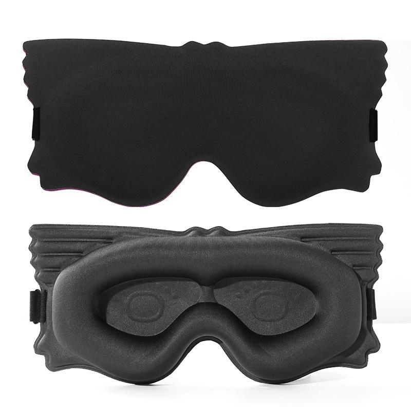 

Регульована 3D маска-пов язка на очі Пов язка для сну на очі Пластир на очі Жінки Чоловіки М яка Портативна Пов язка для подорожей Маска для сну на очі Контурна чорний