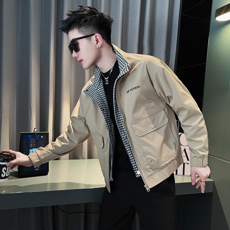 

Поддельная двухпредметная куртка в стиле рабочей одежды мужская 2025 весна и осень новая модная брендовая хулиганская красивая вышитая куртка мужская повседневная верхняя одежда 3XL хаки