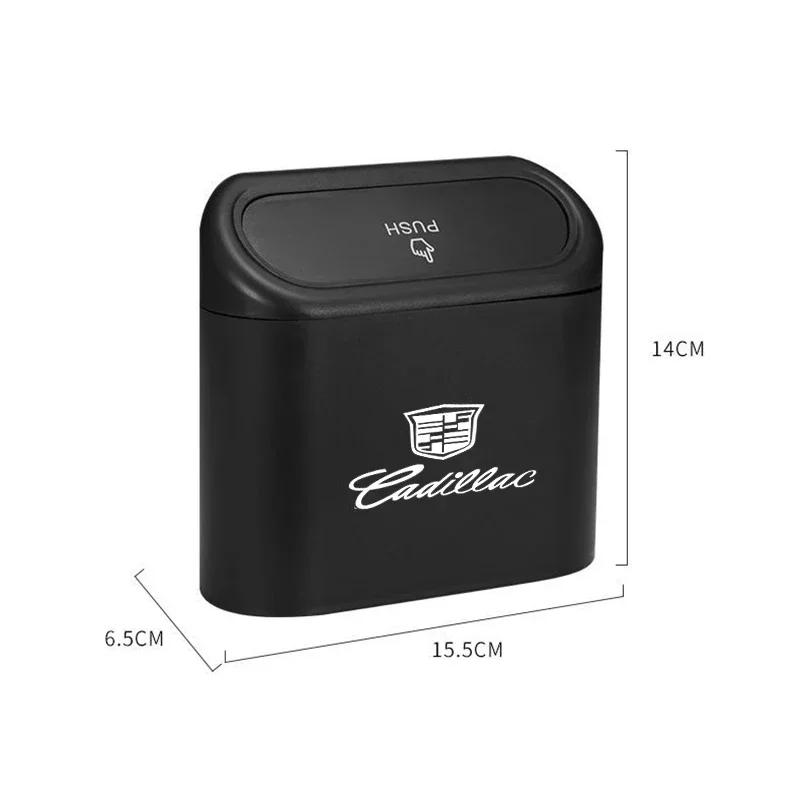 ABS Car Hanging Trash Bin Garbage Bag Storage Box for Cadillac SLS SRX STS XLR XT4 XT6 XTS ATS BLS CT4 CT5 CTS ESCALADE EXT SLR