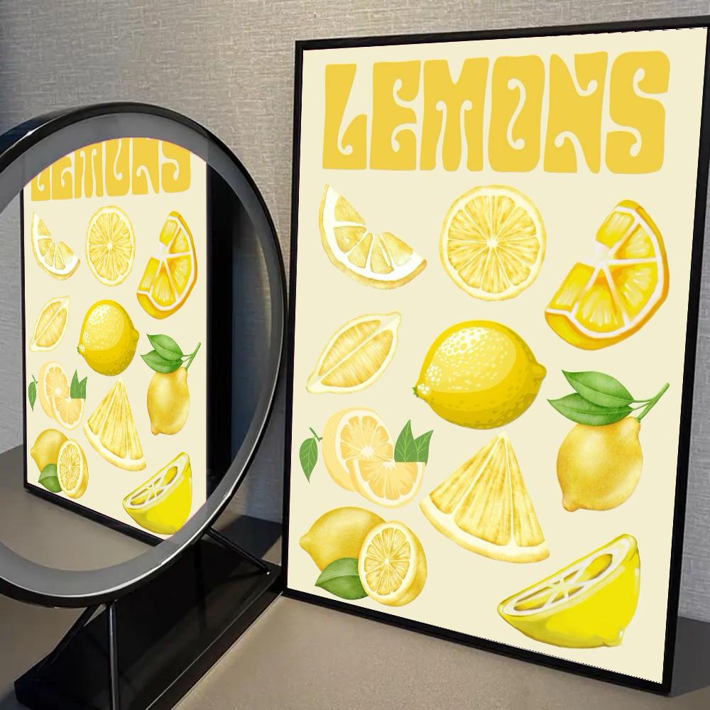Abstract Minimalism Poster Lemon Vase Geometric Art Poster 21X30CMNo Framed