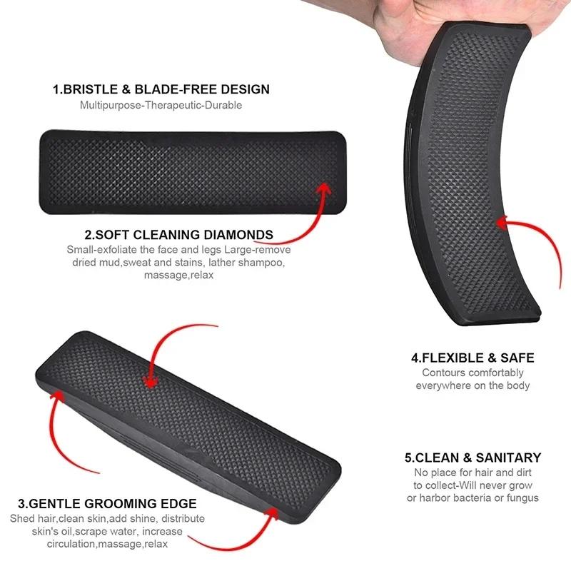 Horse Groomings Brush Handle Horse Shedding Brush Groomings Care Clean Tools Painlessly Remove Of Loose Hair Furs Dirt Supplies