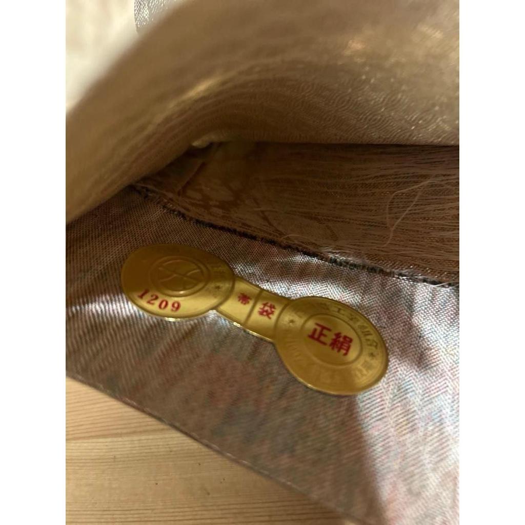 Used Fukuro obi, pure silk, Nishijin-ori, Obi Kokoro Bihin, Sarasa
