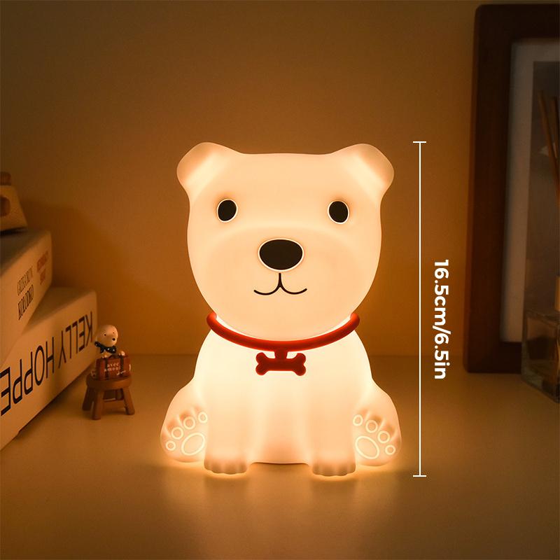 Cute Panda Sheep Rabbit Silicone Night Light USB Rechargeable Touch Dimmable Lamp for Kids Children Holiday Birthday Gift