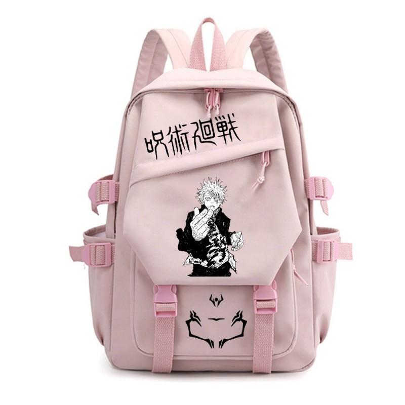 Jujutsu Kaisen Anime School Backpack Teens - Durable Nylon Dual-Strap Bag With Ergonomic Back Panel Unisex Campus Travel