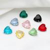 5pcs Stainless Steel 12mm Heart Crystal Glass Charms for DIY Jewelry Exquisite Necklace Bracelets Findings Earrings Making