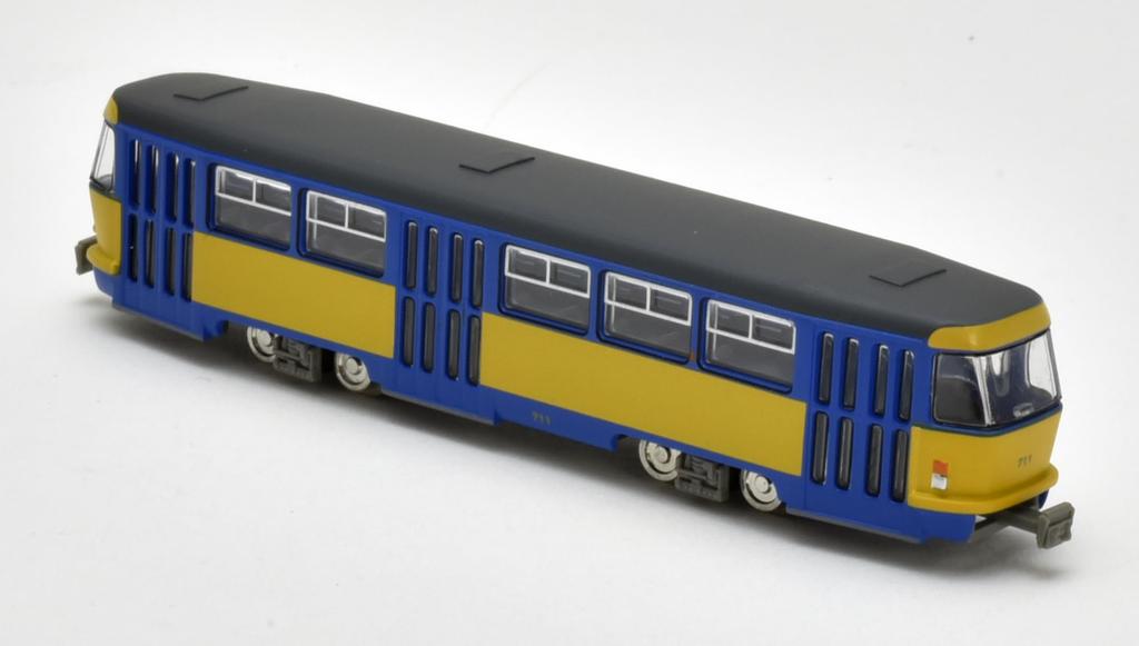 Eisenbahn Sammlung Tetsuro Leipzig Straßenbahn Tatra T4 B4 Typ Set F Diorama Zubehör + 2-Wagen