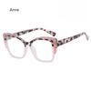 Retro Colorful Leopard Cat Eye Women TR90 Glasses Frame Clear Anti Blue Light Men Optical Eyewear Eyeglasses