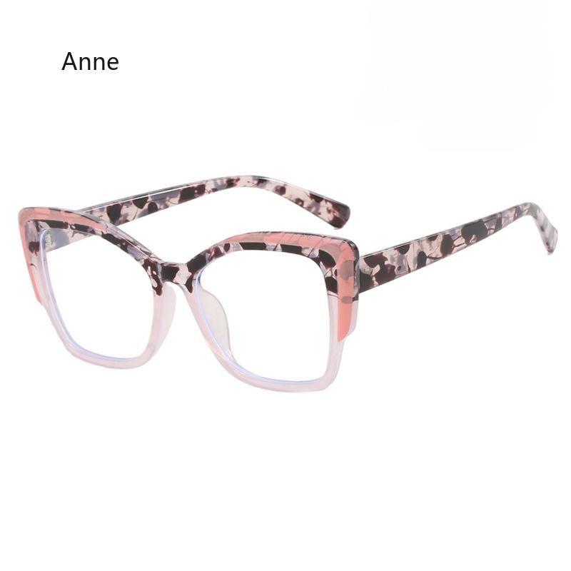 Retro Colorful Leopard Cat Eye Women TR90 Glasses Frame Clear Anti Blue Light Men Optical Eyewear Eyeglasses