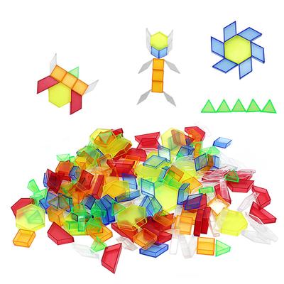 Kinder Regenbogen Transparente Bausteine Lichttisch Spielzeug Montessori Offene Bildung Lernen Diy Mathematische Geometrie Sensorische Spiele