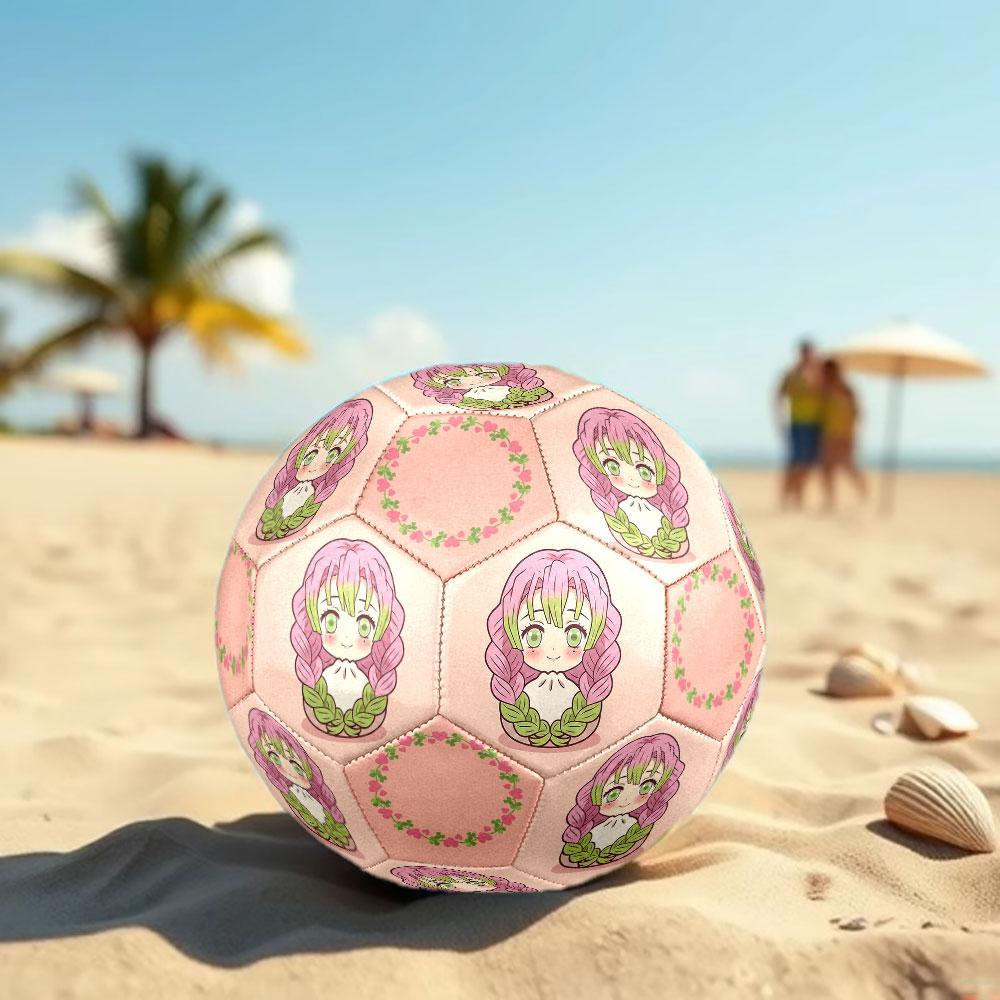 1pc Demon Slayer Kimetsu No Yaiba Soccer Ball Size 5 Indoor Soccer Ball Fashion Colorful Backyard Game - Great For Sports Fans Gift HE16